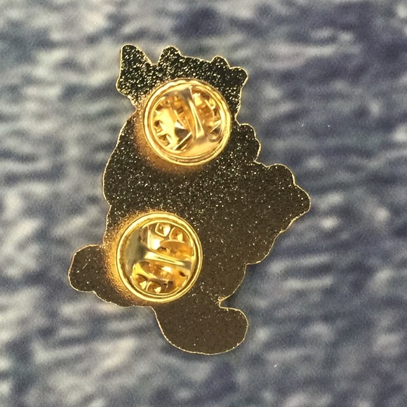 Dark pink baby dragon soft enamel pin 1.5” - Picture 2 of 3